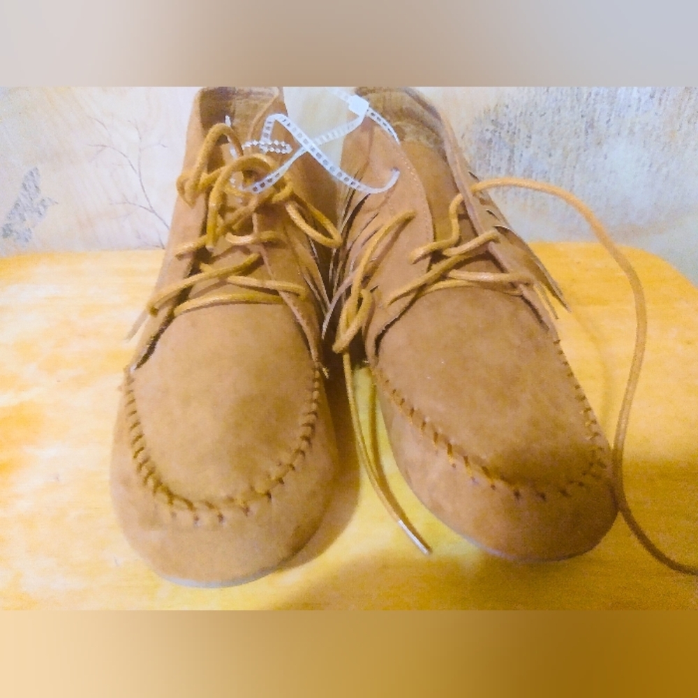 Vintage Suede Leather Tassel Shoes.